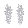 Natural Design Jewelry Full Paved Cubic Zirconia CZ Bloom Flower Sparking Bling Earring For Women Girl - Image 8