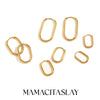 Classic Multi-Size U-Shape Hoops Gold Plated Women's Earrings 316L Stainless Steel Women's Jewelry - Image 1