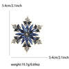Snowflake Rhinestone Brooch with Pearl-Style Center and Color Options - Image 10