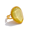 Candy Multi-Color White Pink Blue Yellow Resin Adjustable Ring Gold Color Stainless Steel Summer Jewelry Gift - Image 7