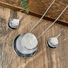 Vintage Bohemian Style Metal Spiral Pendant Necklace Earrings for Women Creative Two-piece Beach Vacation Jewelry Set - Image 7