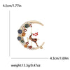 Christmas Rhinestone Wreath Brooches for Women Unisex Enamel Bell Pin Office Party Friend Gifts Accessories - Image 10