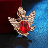 Vintage Angle Wing Double Eagle Badge Men's Retro Suit Coat Rhinestone Brooch Jewelry Metal Pins and Brooches for Women - Image 13
