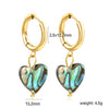 1 Pairs Butterfly Heart Rainbow Earring for Women Stainless Steel Dripping Oil Female Hoop Earrings Jewelry Party Gift - Image 9