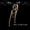 Creative Full Zircon Tassel Girl Wearing Pearl Earrings Brooch for Women Retro Corsage Suit Pin Jewelry Accessories - Image 5