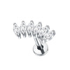 Cubic Zirconia Labret Stud 16G Internally Threaded for Lip Tragus and Helix - Image 20