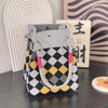 Geometric Mini Tote Bag Women Black Ivory Graphic Handbag Ring Handle Compact Daily Purse for Korean Style Outfits - Image 14