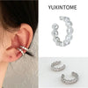 1PC Plated Gold Ear Cuff Earrings For Women C-Shape Crystal Clip On Earrings No Piercing Earrings Jewelry Gifts - Image 26