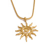 Stainless Steel Sun Drop Necklace Hoop Earrings for Women Resistant Charm Jewelry Set Accessories Gift - Image 10