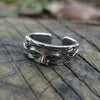 Creative Venus Half Mask Ring For Men Vintage Carving Opening Adjustable Ring Jewelry Gifts - Image 1