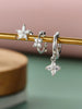 Star Flower and Bow Hoop Earring Set with Crystal Accents in Gold-Tone or Silver-Tone - Image 29