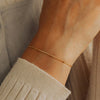 Carlidana Stylish Orbit Chain Bracelet Jewellery Stainless Steel Gold Plated Adjustable Beaded Cable Multi Layer Link Bracelet - Image 3
