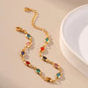 Elegant Gold Plated Colorful Rhinestone Beads Bracelet for Women Bracelets Party Jewelry Gifts - Image 7