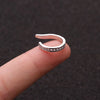 1PC Fake Piercing Earrings Women Dainty Cartilage Ear Clip Korean Style Micro-set Zircon Silver Color Jewelry - Image 16