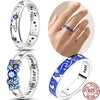 Silver Rings Star Sun Starry Sky Silver Zircon Ring For Women Wedding Anniversary Jewelry Gift - Image 1