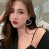 Shiny Full Crystal Rhinestones Heart Hoop Earrings for Women Personality Banquet Earring Delicate Anniversary Jewelry Gift N - Image 5