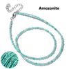 Faceted Gemstones Necklace 2mm Beads Quartz Crystal Tourmaline Lapis Shining Stone Beaded Necklace Choker Jewelry - Image 11