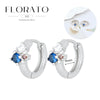 Silver Ear Needle Geometric/heart-shaped Royal Blue Zircon Pendant Silver Earrings Niche Jewelry Gifts - Image 43