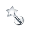 16G 316L Stainless Steel Labret Stud with Decorative Screw-Fit Top for Cartilage Piercings - Image 8