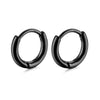 Men's Earrings Geometric Polygonal Stainless Steel Ear Buckle Ring Women Chic Earring Small Hoop Punk Party Ear Jewelry - Image 24