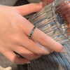 Silver Open Finger Ring Golden Clear CZ Square Droplet Geometric Punk For Women Jewelry Gift - Image 12