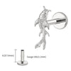 Titanium Koi Fish Cartilage Earring Tiny Tragus Stud Helix Conch Flatback Piercing 16G Animal Body Jewelry - Image 15