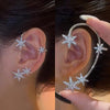 Star Butterfly Clip Earrings Female Crystal Tassel Ear Clip Earring Sparkling Zircon Ear Cuff Jewelry accessories - Image 2