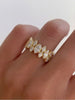 Silver Full Zircon Marquise Ring For Women Engagement Wedding Jewelry - Image 2