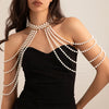 Imitation Pearl Tassel Shoulder Chain Bridal Body Jewelry - Image 11