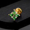 Titanium Marquise Flower Helix Stud 16G Four-Petal CZ Floral Cartilage Tragus Conch Ear Piercing Jewelry - Image 4