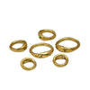 10Pcs Stainless Steel Double Hole Linking Circle Sophisticated Craft Ring Connector Rings with Two Holes for Jewelry Accessories - Image 7