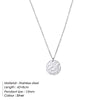 Minimalist Round Pendant Necklace for Women Stainless Steel Clavicle Necklace Long Chain Jewelry Statement Girl Gift - Image 11