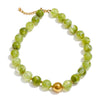Multi-color Resin Round Beads Chain Statement Necklace Bracelet Stainless Steel Handmade Daily Jewelry Gift - Image 9