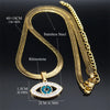 Vintage Crystal Evil Demon Eye Choker Necklaces for Women Stainless Steel Gold Plated Necklaces Jewelry Collares - Image 6