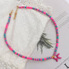 Polymer Clay Bead Necklace with Dog Motif and 37 cm Chain - Image 2