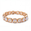 Summer 10mm Crystal Bangle For Women Gold Color Square Rhinestone Elastic Bracelets - Image 18