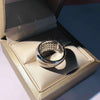 Micro Paved 5 Lines CZ Ring for Women Bling Bling Female Ring Party Engagement Wedding Bands Jewelry - Image 12