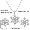 2 Piece Set Elegant Women's Crystal Snowflake Earrings Necklace Temperament Zirconia Snowflake Jewelry Accessories Gifts - Image 5
