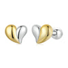 Silver Snowflake Heart Angel Wing Stud Earrings Women Sun Star Zircon Ear Studs Wedding Party Jewelry Gift - Image 7