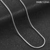Stainless Steel Snake Chain Necklace 0.9/1.2/1.5/2mm Chain Jewelry Accessories - Image 9