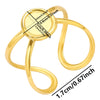 6Pcs Brief Geometry Long Ellipse Water Droplet Stainless Steel Ring Opening Adjustable Rings For Women Men Jewelry Party Gift - Image 17