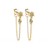 Zircon Tassel Chain Dangle Earrings for Women Gold Color Pierced Ear Stud Earrings Jewelry Accessories - Image 11
