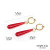 Anime Frieren: Beyond Journey's End Red Earrings Frieren At The Funeral Frieren stud Earrings Pendant Frieren Elf Cosplay Gift - Image 9