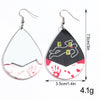Halloween Crime Scene Square Acrylic Earrings for Women Gothic Blood Palm Skull Drop Earring Horrible Party Jewelry Gifts - Image 2