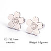 Cute Flower Sakura Stud Earrings for Women Stainless Steel Piercing Earrings Jewelry Birthday Valentine Gift - Image 16