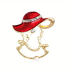 Beauty Enamel Brooch Badges For Women Elegant Creaive Crystal Pins - Image 4