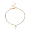 Creative Initial Letter Alphabet Pendant Rhinestone Shiny Beach Anklet Chain Foot Jewelry Ankle Bracelets for Women Boho - Image 23