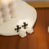 White Flower Earrings for Women Crystal Acrylic Pearl Long Tassel Drop Earrings Temperament Party Gift Jewelry - Image 7