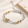 316L Stainless Steel Beads Link Chain Bracelet Bangles For Women Daily Wear Wrist Chain Jewelry Gift - Image 6