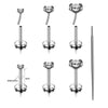 Seven-Piece Stainless Steel Flat-Back Labret Stud Set with 16G 18G or 20G Options - Image 9
